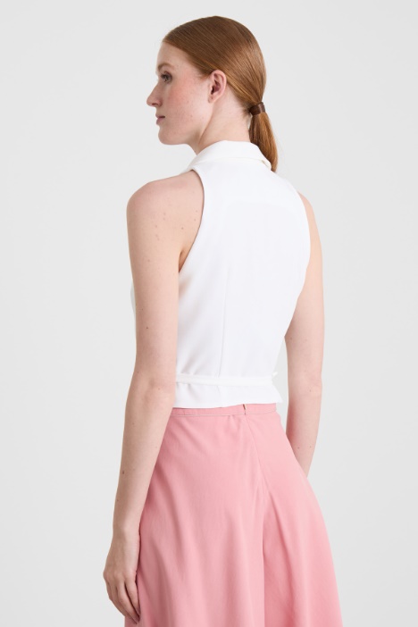 Gilet corto incrociato