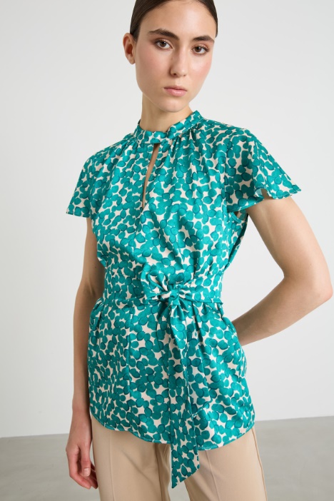 Patterned twill blouse Intrend