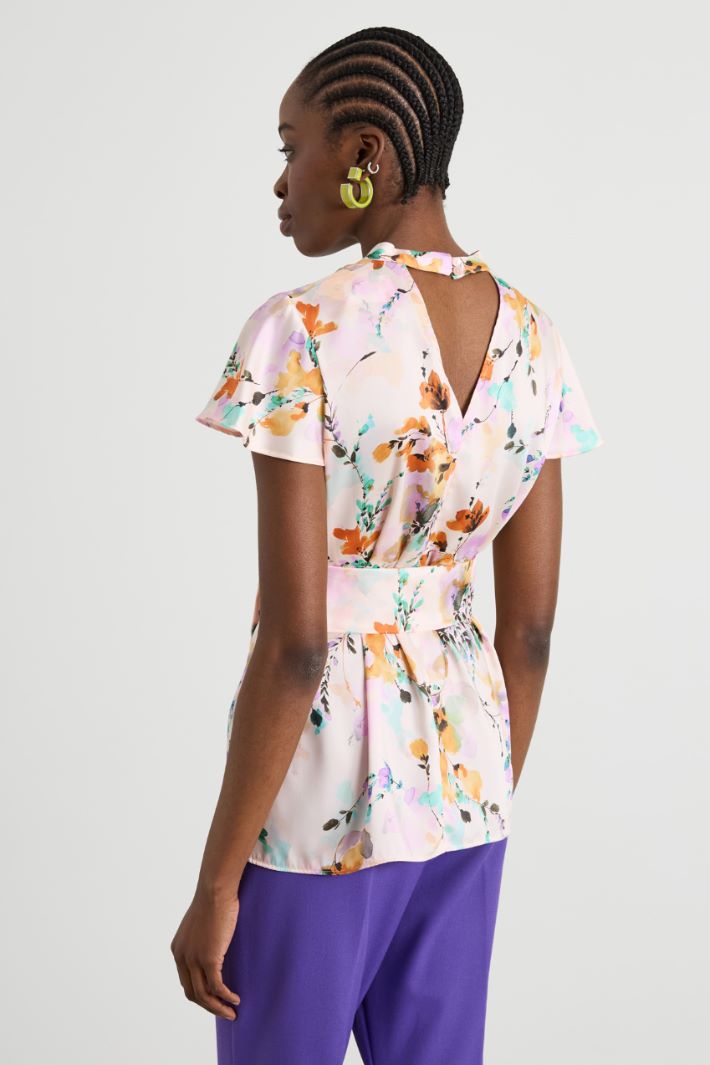 Patterned twill blouse Intrend - 2