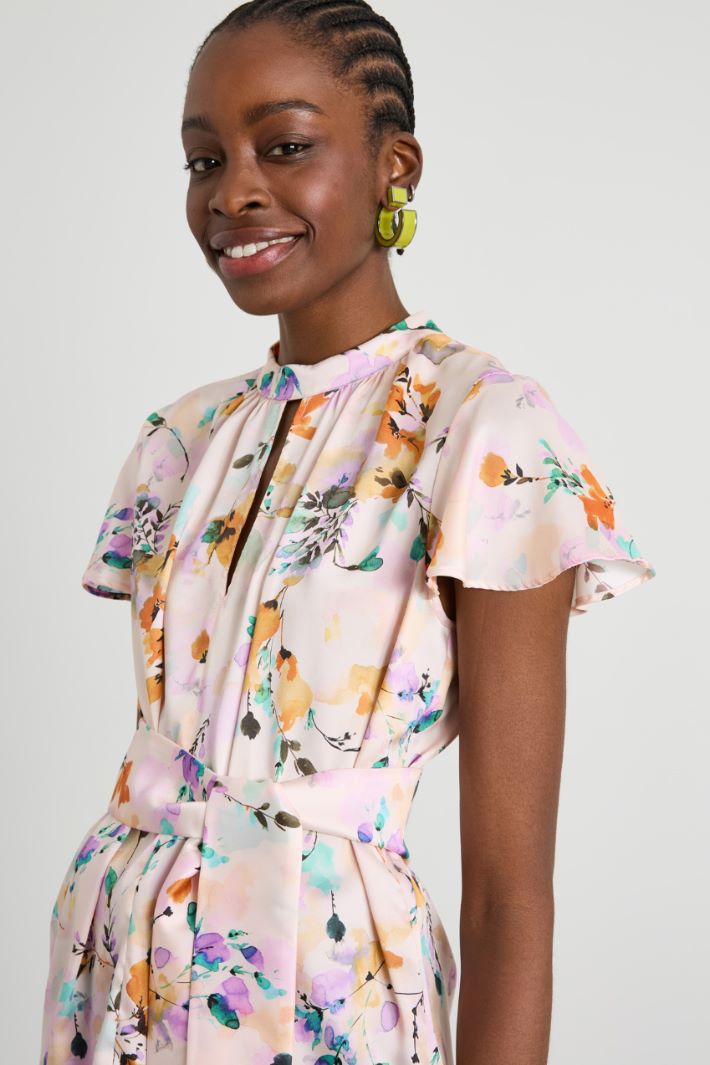 Patterned twill blouse Intrend - 4