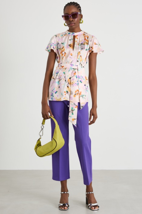 Patterned twill blouse Intrend