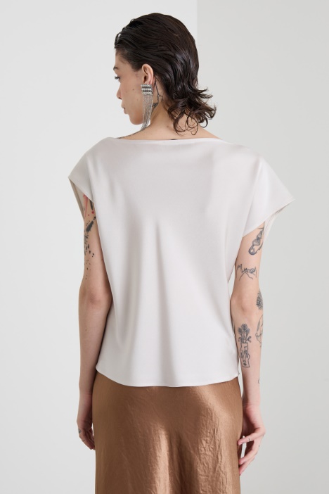 Draped asymmetrical top Intrend - 3