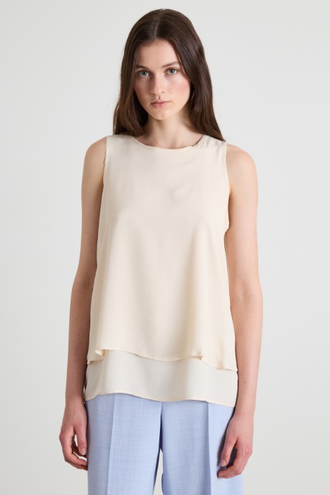 Crepe de chine top Intrend