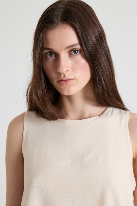 Top in crépe de chine