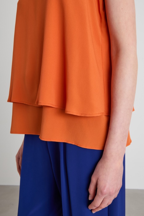 Top in crépe de chine