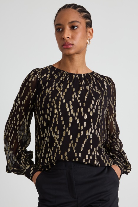 Blusa in fil coupé Intrend