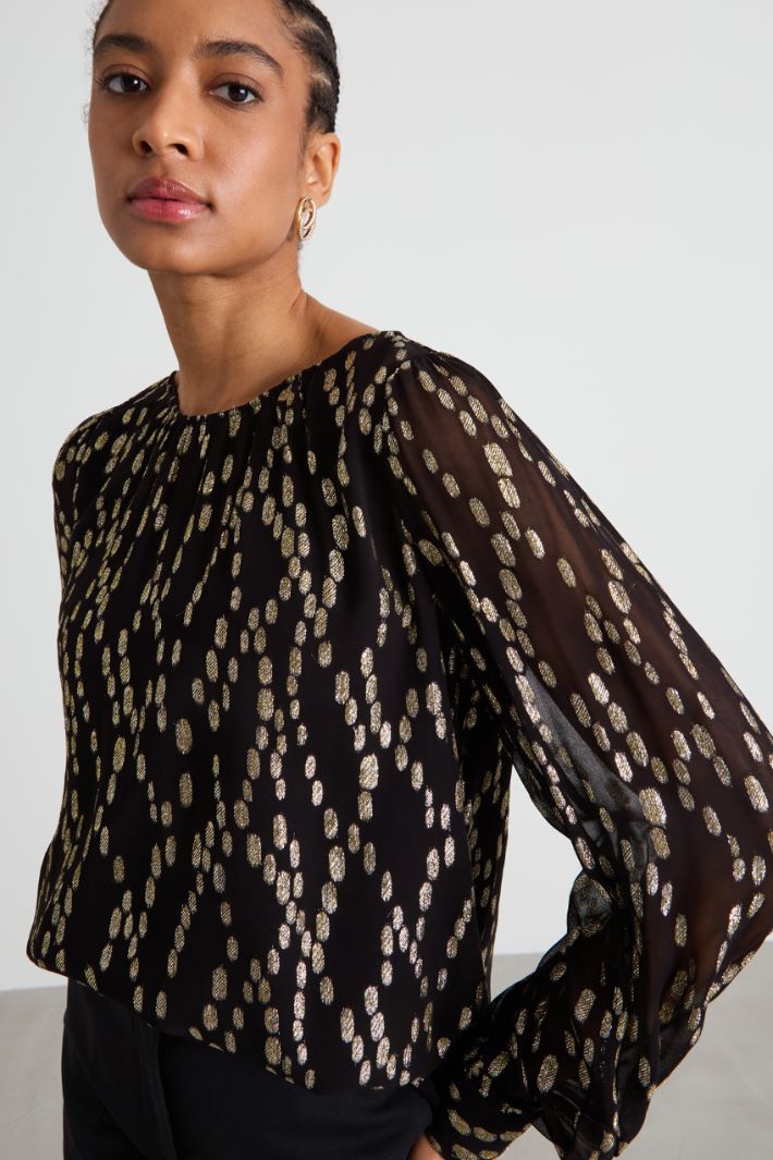Blusa in fil coupé Intrend - 4