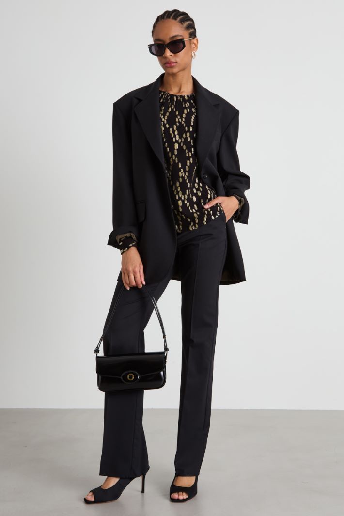 Blusa in fil coupé Intrend - 3