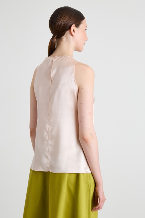 Top in raso di seta