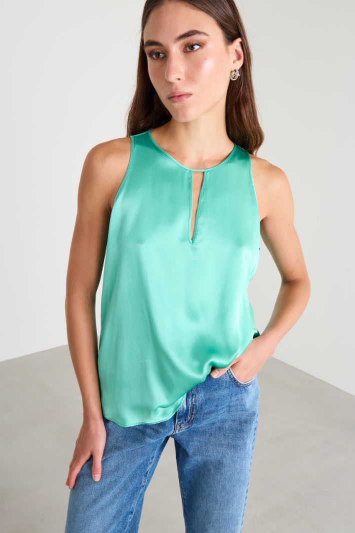Silk satin top Intrend
