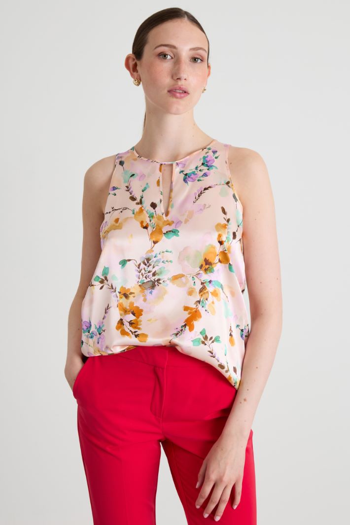 Silk satin top Intrend