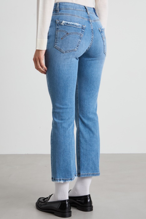 Jeans flare cropped