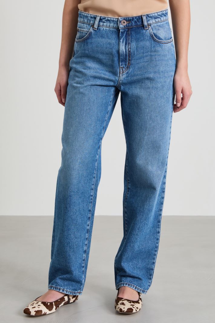 Jeans boyfriend morbidi Intrend - 2