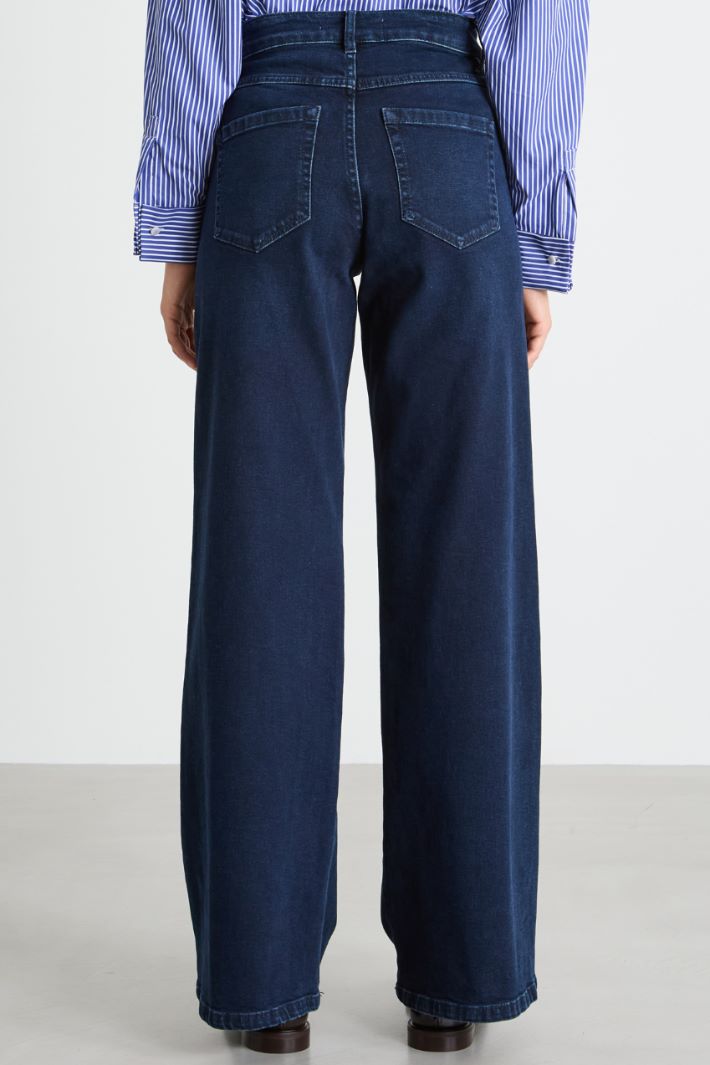 Wide-leg denim trousers Intrend - 4