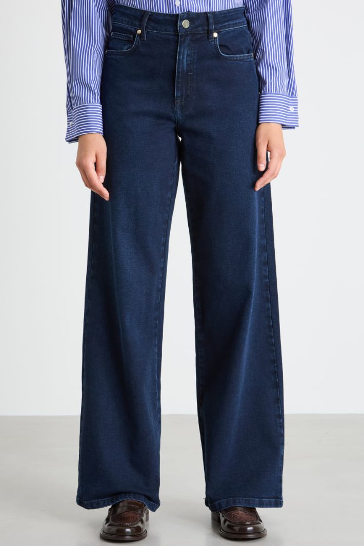 Wide-leg denim trousers Intrend - 2