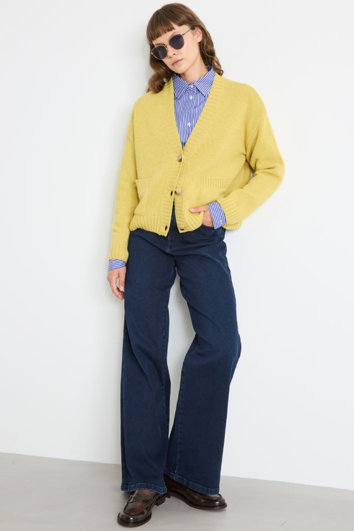 Wide-leg denim trousers Intrend