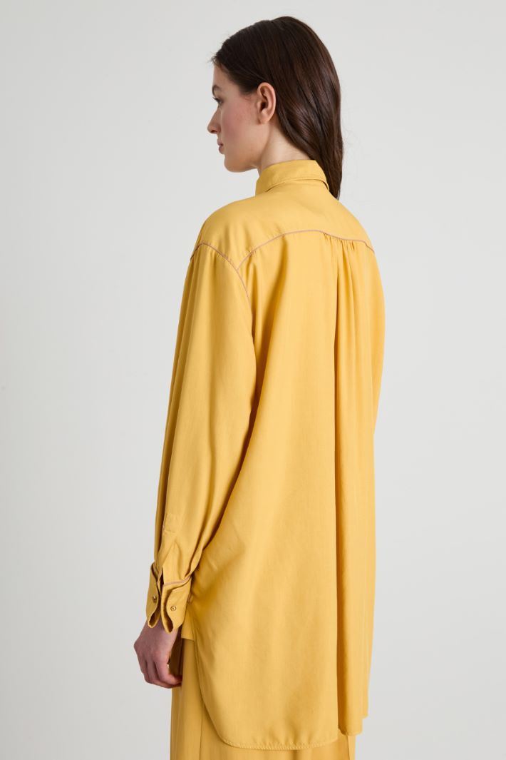 Oversize silk shirt Intrend - 2