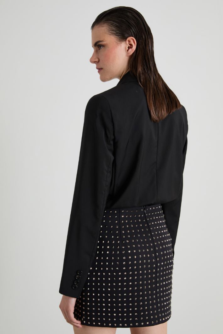 Boxy bodysuit in wool Intrend - 2
