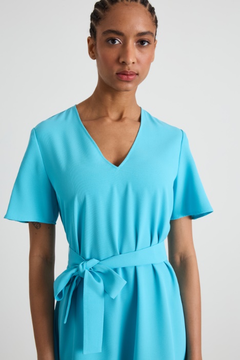 Vestido de sarga fluido