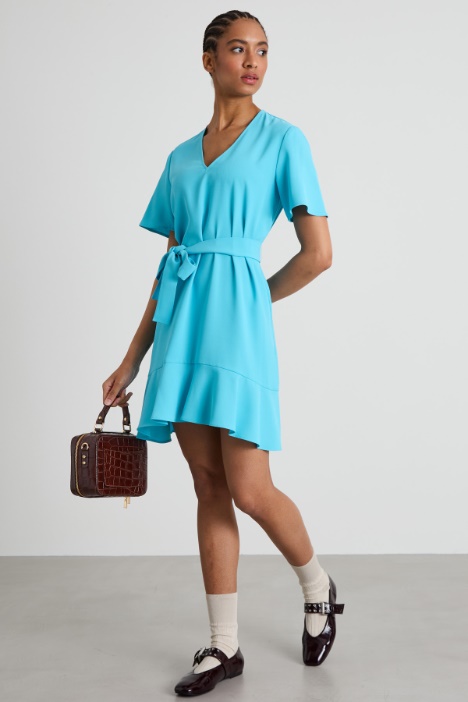 Fluid twill dress Intrend