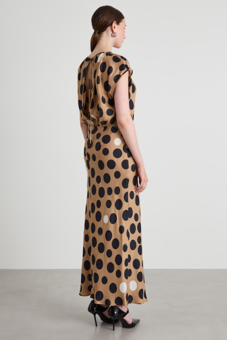 Abito in twill di seta