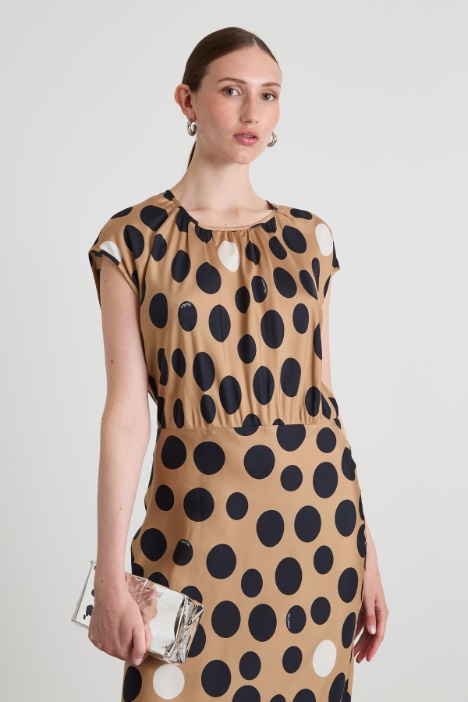 Abito in twill di seta