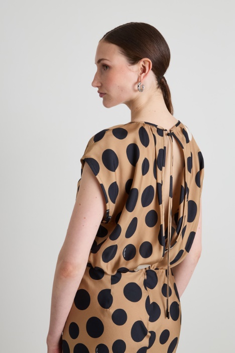 Abito in twill di seta