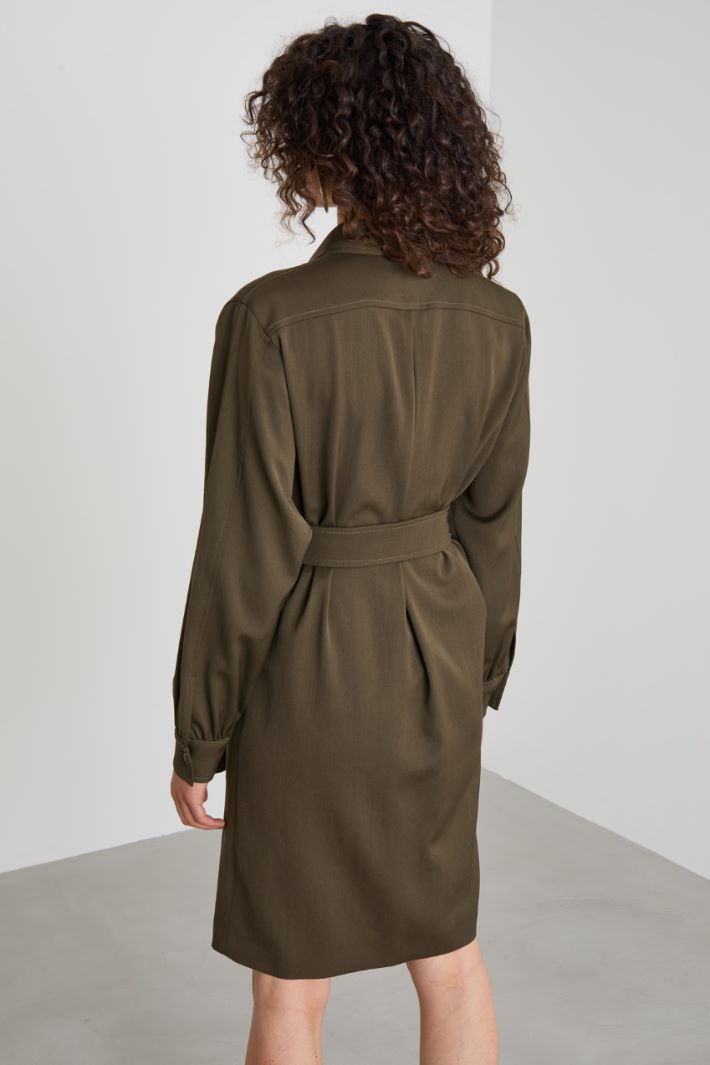 Wool shirt dress Intrend - 3
