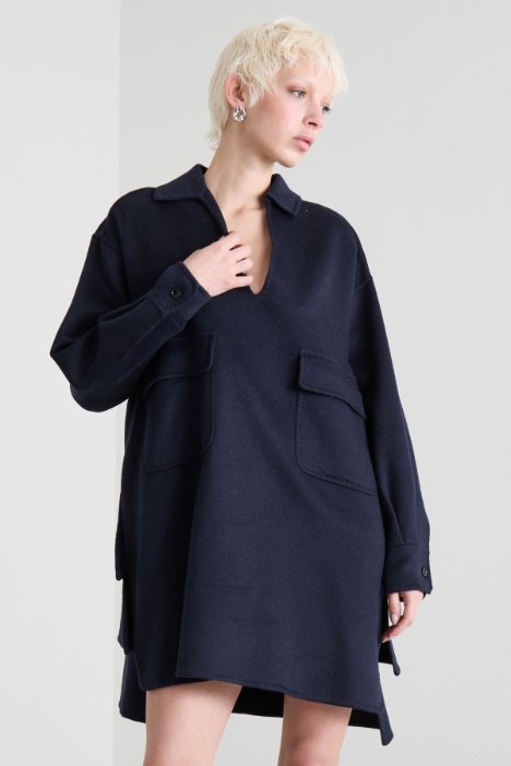 Vestido acampanado de camello