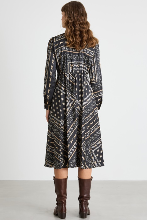 Chemisier in twill con fusciacca