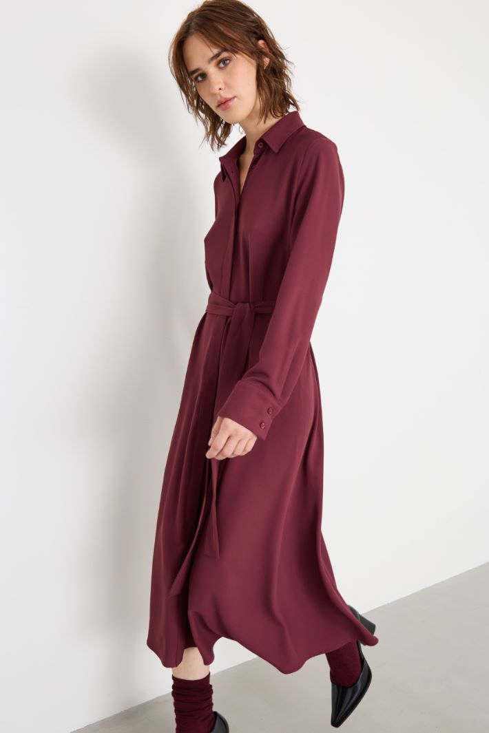 Belted shirt dress Intrend - 2