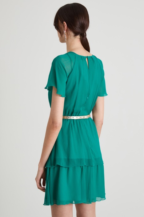 Abito corto in creponne