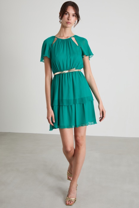 Abito corto in creponne