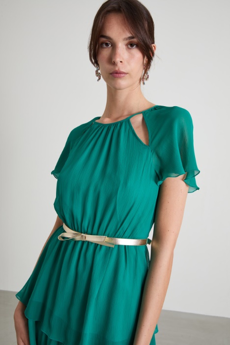 Abito corto in creponne