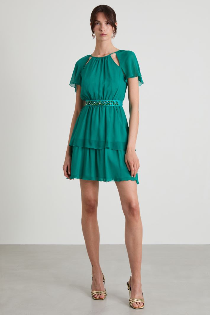 Short crepon dress Intrend