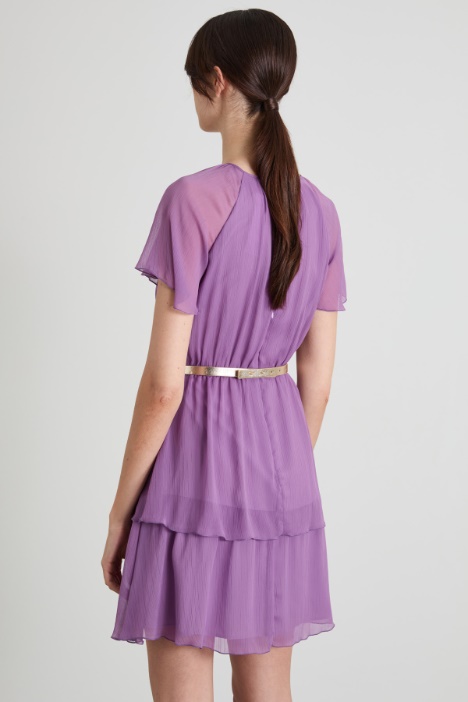 Abito corto in creponne