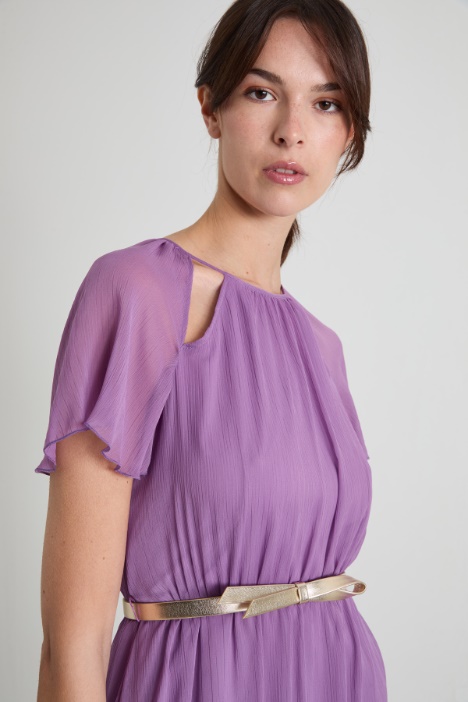 Abito corto in creponne