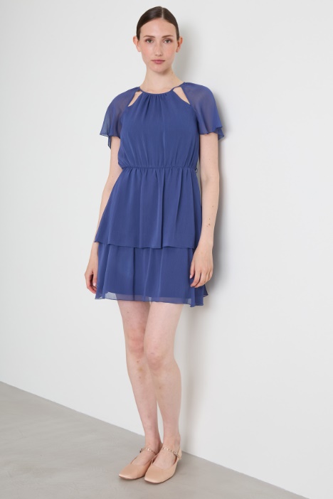 Abito corto in creponne