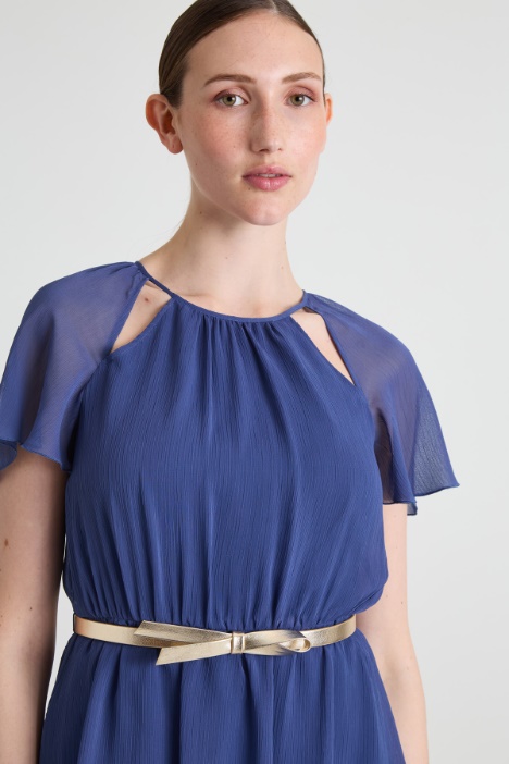 Abito corto in creponne