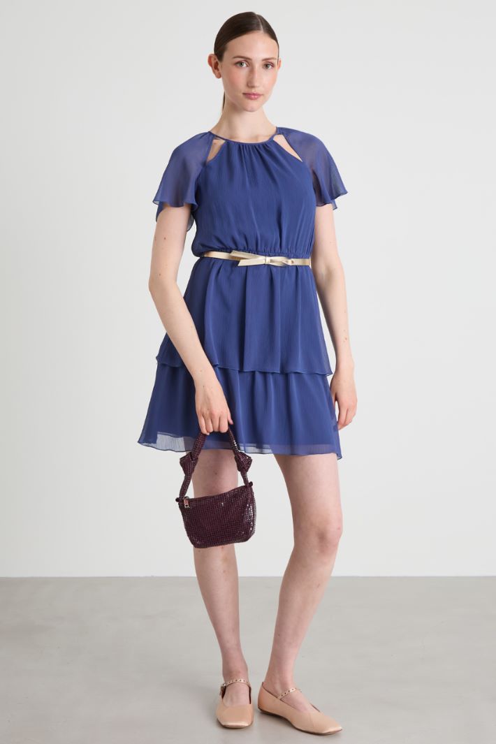 Short crepon dress Intrend