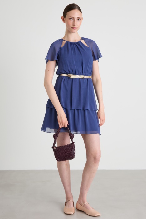 Short crepon dress Intrend