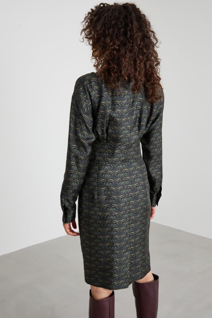 Silk shirt dress Intrend - 3