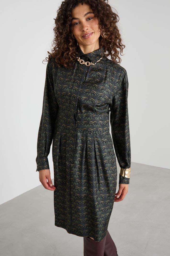 Silk shirt dress Intrend - 2