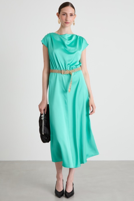 Satin midi dress Intrend
