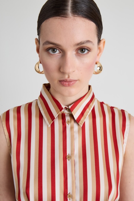 Chemisier in twill a fantasia