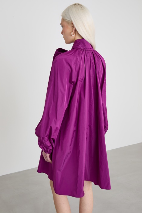 Abito corto in taffetà