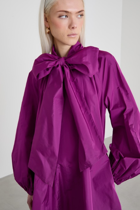 Abito corto in taffetà