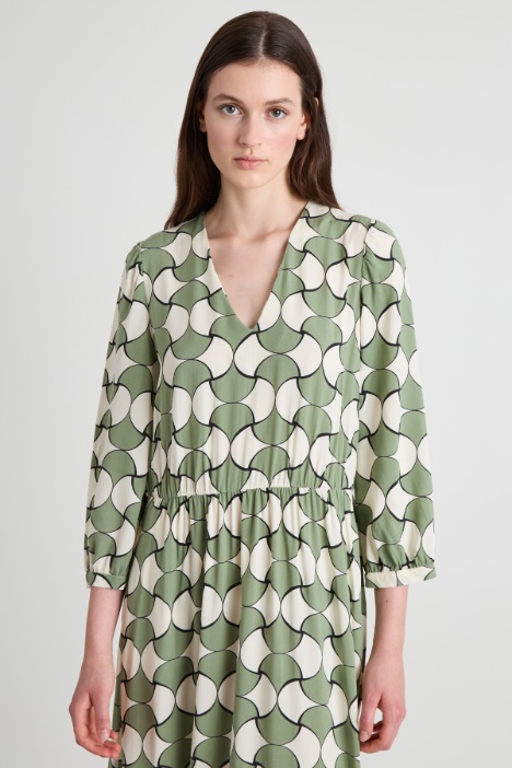 Abito lungo a fantasia