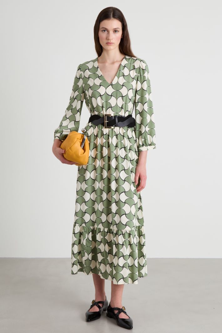 Long patterned dress Intrend