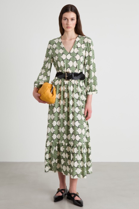 Long patterned dress Intrend